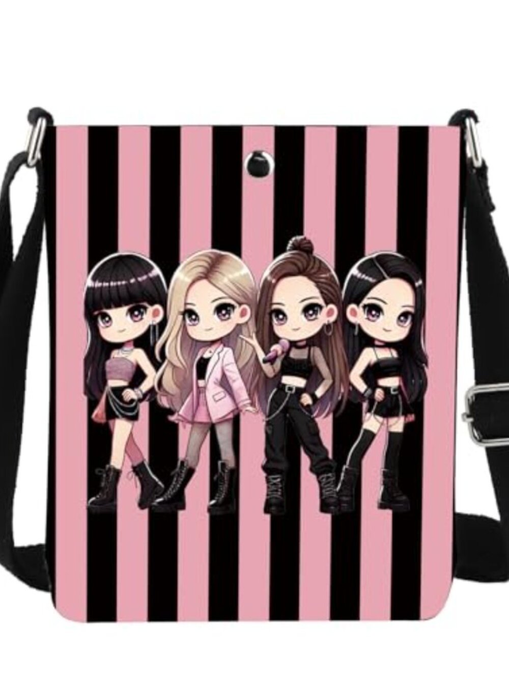 K-Pop Queen Crossbody Bag Canvas Messenger K-Pop Music Lover Gift
